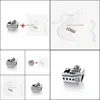 Charms Jewels Conchtings Componentes 100% 925 SERLING SIER LITTLE CRUZISE NAVE DE CRUZEI
