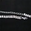 Örhängen halsband kristall droppe neclace rhinestone bröllop brud smycken set mode