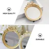 Mirrors 1Pc Single Sided Little Mirror Hand-held Small Make Bowknot