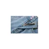 Ripped Jean Lub Denim Spodnie Kobiety Cross Splited Design Zipper High Waist Retro Sweet E-Girl Rok Streetwear Spodenki Spodnie Lady 210417