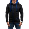 Slim Zipper Hommes Casual Cardigan Hoodies Automne Polaire À Capuche Sweats Hiver Running Vestes Sportswear S-3XL 211014