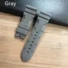 Bands de montre Merjust 24 mm 26 mm Orange Black Green Grey Grey Silicone Rubber Watch Band pour Pam 44 mm 47 mm Bracelet Bracelet Wristban7855698