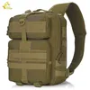 マン攻撃のための陸軍戦術的なスリングバッグBackpack EDCパックMolle Militor Army RuckSack迷彩ハイキング狩猟屋外のショルダーバッグY1227