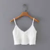 Sommarvit Vintage Sexig Drawstring Ruffled Lace Trim Sling Crop Top Camis + Casual Shorts Suit Women 210514