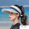Cappello da sole Protezione estiva Protezione UV Guidando lungo la copertura superiore aperta esterna Lingua d'anatra