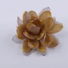 Dekoratif Çiçekler Çelenkler 5 adet 9.5 cm Kumaş El Yapımı DIY Saç Aksesuarları Styling Çiçek Kostüm Uydurma Sahte Ayakkabı