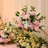 Personaliseer 40 cm kunstmatige roos bruiloft tafel decor bloem bal centerpieces achtergrond partij floral weg hoofd decoratieve bloemen krans