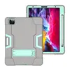 Siliconen Airbag Bumper Schokbestendig PC Kickstand Tabletten Gevallen Voor iPad Mini 6 10.2 12.9 11 Air 4 10.9 Tab S6 Lite 10.4 8.4 A7 10.5 A7 Lite 8.7 2022 2021 2020 2019 2018