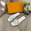 Designer de luxo schafs slipper nice verão sandálias praia slippers chinelos senhoras mocassins sexy cor floral mkj00002