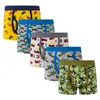 HH 5pcs Boys Underwear Boxer Briefs Camouflage Panties For Baby Boy Underpants Comfort Cotton Kids Underpants For Teenagers 211122