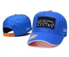 2023 F1 Racing Baseball Cap Formula 1 Drużyna Zespół Zakrzywione męskie i kobiety Caps Fashion Mash Mash Hafter Cap Summer Sun Hat