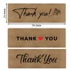 120pcs Roll Tack Brown Paper Adhesive Stickers Business Present Box Bakning Kuvert Bag Party Decor Label
