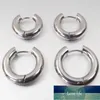 Hoop & Huggie SaYao 2 Pieces 5mm Thickness Gold Stainless Steel Earring Cute Big Circle Earrings Jewelry Men Women Gift