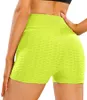 Realfine888 Yoga Outfit Shorts Pants For Women Exercise Fitness Wear Hip lift Solid Color Sports Outdoors Size XS-XL