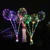 明るいボボ風船20インチLEDライトバルーン子供おもちゃの風船の誕生日の結婚式のクリスマスハロウィーンパーティーの装飾