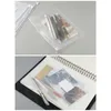 Storage Bags 12PCS Binder Pockets A5 A6 A7 Zipper Folders For 6Ring Notebook Transparent Loose Leaf Pouch Files Filing1360663