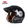 schwarzer Hund ZEUS 3 4 Half Face Motorradhelm Motorcoss 318C Motorrad Elektrofahrrad Roller Schutzhelme M L XL XXL293w