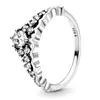 Anello in argento sterling 925 gioielli zirconi cristallo corona gioielli da donna regalo di fidanzamento
