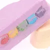 Arco-íris Sabonete Nuvem de banho de sal hidratante esfoliante multicolor para banhos de bebê Bombas de pele de limpeza de bolha corporal