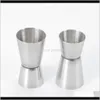 Measuring Tools 3 Sizes Stainless Steel Jigger S Measure Cocktail Drink Wine Bar Shaker Ounce Double Cup Twws3 8Yp3D