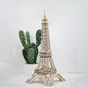 Puzzle tridimensionale in legno 3D Puzzle Class Fai da te Costruzione assemblata a mano Torre Eiffel Giocattoli per bambini adulti WL