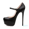 Wholesale-Dress Shoes 2021 Plus Big Size 35-52 Black Nude Buckle Fashion Sexy High Heel Platform Party Spring Female Lady Women Pumps D1228