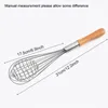 Stainless Steel Manual Egg Beater Tool Handle Cream Stirrer Blending Whisking Beating Stirring Egg Baking Dough Paste by sea BBB14787