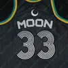 Heren # 33 Jackie Moon Basketball Jersey # 55 Vakidis en # 69 Vure Downtown # 7 Coffee Black Flint Tropics Semi Pro Movie Stitched