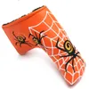 PU Leather Classical Spider Design Covers Golf Club Headcover for Blade Putter