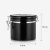 Stainless Steel Airtight Canister Portable Tea Caddies Coffee Beans Candy Sugar Storage Tank Food Container Kitchen Bar Tool