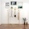 Men's and women's wear display rack Commercial Furniture clothes shelf clothing store cloth show arc racks floor type gold shoe hanger