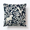 Coussin/oreiller décoratif forêt tropicale humide plante petite feuille housse de coussin arbre fleur motif taie d'oreiller créatif décoration de la maison canapé