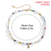 Boho Vintage Crystal A Letter Pendant Necklace For Women Short Boutique Bead Chain Charm Christmas Y2K Jewelry Gift Ny