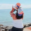 A921 Independence Day Baby Kids Mother Baseball Hat Barn Mesh Peaked Cap Boys Girls Ball Caps Hattar Sunhat