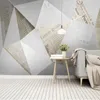 Custom 3D Wallpaper Nordic Persoonlijkheid Abstract Geometrische Retro Krant Muurschildering Woonkamer TV Achtergrond Muur Papel de Parede