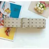 Belts Elastic Leather For Women Designer Rivets Costumes Jeans Belt Female Wedding Dress Waistband