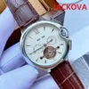 Brown Black Leather Strap Men watches 44mm 2813 Automatic Mechanical Super Luminous Sports mens Self-wind Fashion Lovers Clock Wristwatch Gift