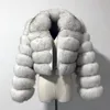 Женский меховой меховой FUX 2021 зима искусственная мода Furs Part для женской норки фальшивые шкуры халата куртка женщины парку пушистая женщина одежда