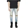 Män Jeans Biker Jeans Fashion Hip Hop Harajuku Skinny Jeans Male Streetwear Hip Hop Stretch Hombre Slim Denim Byxor Streetwear X0621