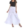 Skirts Short Front Long Back Party Irregular High Low Grey Side Zipper Tie Casual Wild Overlay Pants Ruffle Skirt