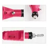 Professional Makeure Polishing Machine Mini Portable Electric Nail Drill Exoliating Tool - красный штекер EU