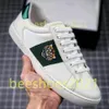 Mens Italy Bee Walking Casual Shoes Women Flat Shoe Tiger Snake Green Red Stripes Embroidered Couples Fashion Trainers Chaussures B24