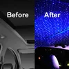 Car Roof Projection Light USB Portable Star Night Lights Adjustable LED Galaxy Atmosphere Lighting Interior Projector Lamp For Ceiling Bedroom Party