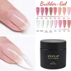 Żel do paznokci 60ml UV Builder Art rozszerzenie porady DIY zestaw narzędzi do Manicure zestawy kwadratowe owalne solidne francuskie style trumien