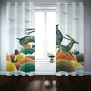 抽象的なモダンなスタイルの遮光カーテンラグジュアリーカーテンリビングルームベッドルーム3 dプリントキッチンドレープ
