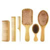 Brosse à cheveux en bambou naturel, peigne à coussin d'air pour améliorer la croissance des cheveux, pour le Massage du cuir chevelu, antistatique, sans enchevêtrement des cheveux