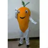 Halloween Karotten Maskottchen Kostüm Top -Qualität Cartoon Gemüse Anime Theme Charakter Carnival Unisex Erwachsene Outfit Weihnachtsgeburtstagsfeier Kleid