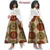 African Skirts For Women 2021 Style Dashiki Plus Size Clothing Bazin Riche Long Maxi Ball Gown WY3137