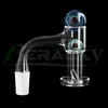 DHL!!! Beracky Full Weld Beveled Edge Terp Slurper Smoking Quartz Banger With Galaxy Glass Marble Set 2mm Wall 20mmOD Vacuum Nails For Bongs