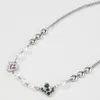 Chokers Элегантное жемчужное ожерелье ювелирные изделия Fun Crystal Ghost Ghost Cactus Charms Ожерелья вечеринка на хэллоуин мода